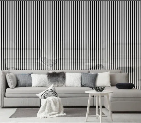 Wall Panel 01S - Shiny Silver - Acoustic - 240cm - (1 pack / 4pcs)