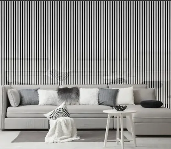 Wall Panel 01S - Shiny Silver - Acoustic - 240cm - (1 pack / 4pcs)