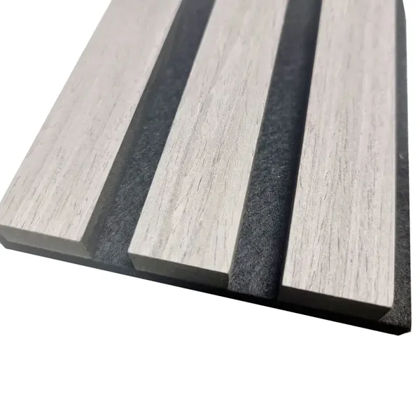 *Single Faced Acoustic STANDARD SLAT Wall Panels - 1 sided Wood Veneer - 240cm x 60cm (2 pcs)