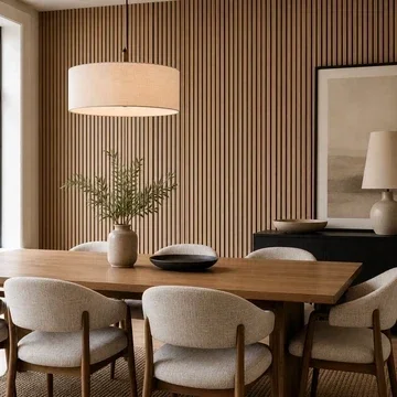 Single-Faced Acoustic Standard Slat Wall Panels – 240 × 60cm (2 Pack)