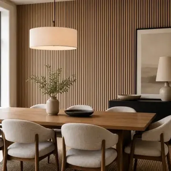 Single-Faced Acoustic Standard Slat Wall Panels – 240 × 60cm (2 Pack)