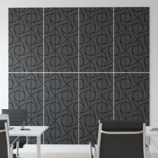 Superlightweight Spiral - Self Adhesive Acoustic Wall Panels - 120cm x 30cm (4 pack)