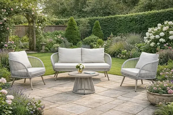 Cove Outdoor Lounge Set - Natural - 4 Seater