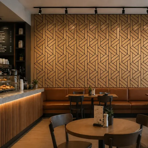 Superlightweight Lattice - Self Adhesive Acoustic Wall Panels- 120cm x 30cm (4 pack)