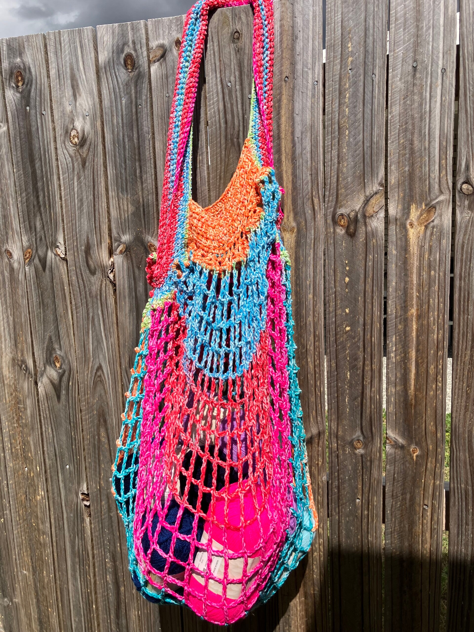 Rainbow Mesh Bag
