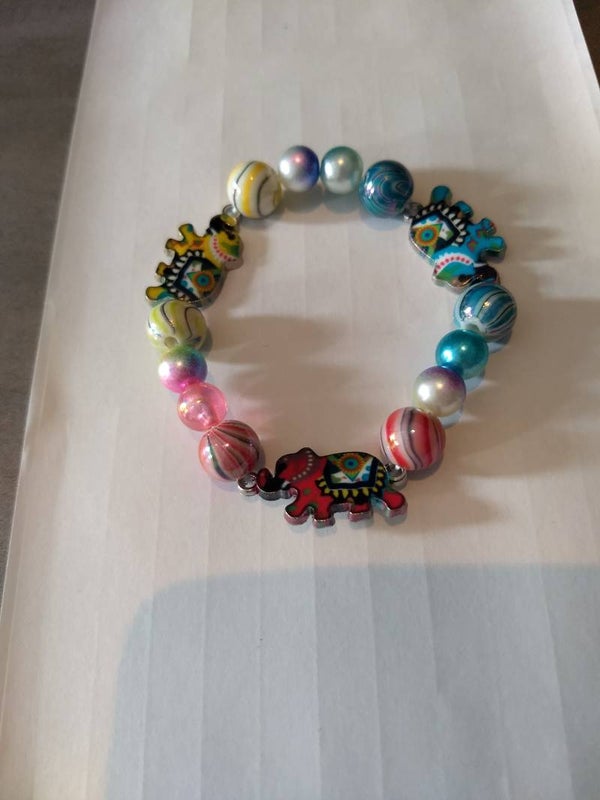 Armband voor volwassenen met olifantjes