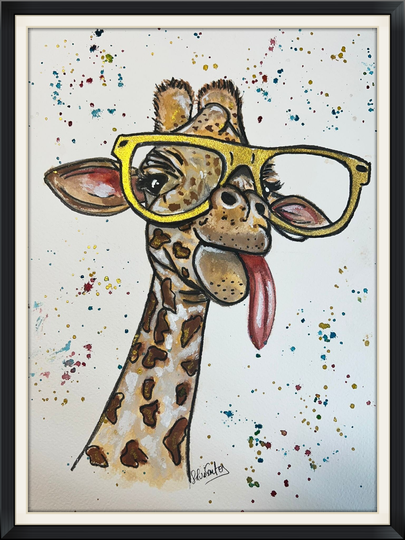 COPIE - Girafe avec lunettes