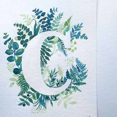 Monograme lettre " C "