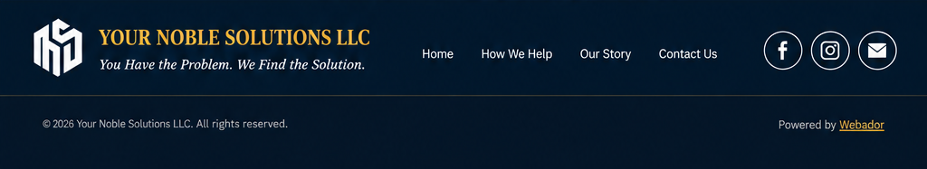 Your Noble Solutions LLC footer