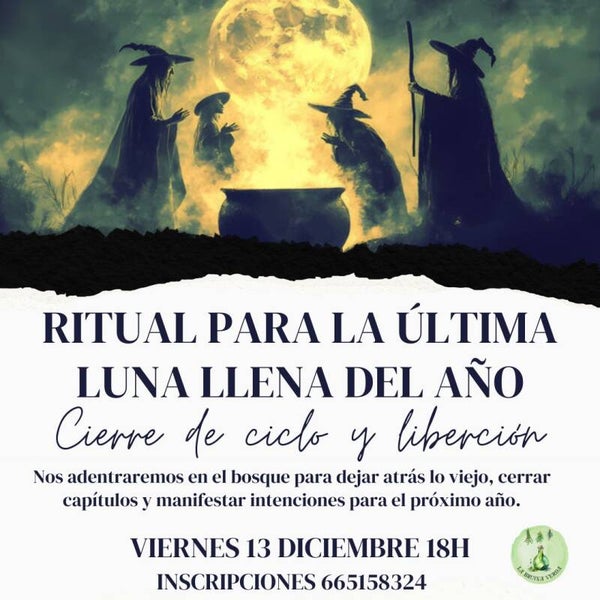 Ritual Ultima Luna Llena de Año - 13/12/24