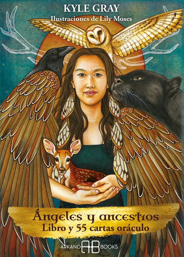 Ángeles y Ancestros: Libro y 55 Cartas Oráculo
