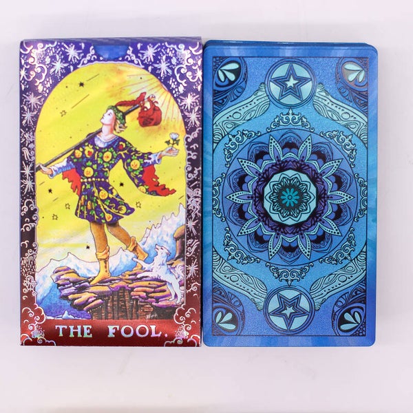 Cartas de Tarot en Lámina de Oro Azul