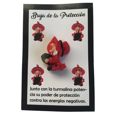 Amuleto Bruja de la Protección con Turmalina: Tu Defensa Energética