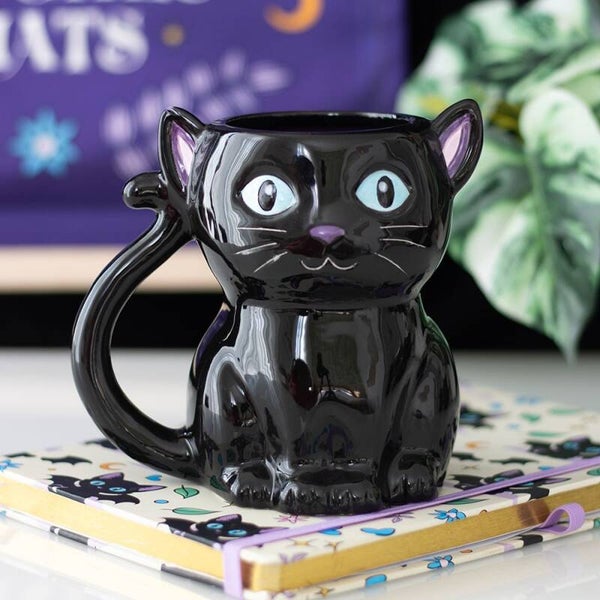Taza Gato Negro Cute and Creepy