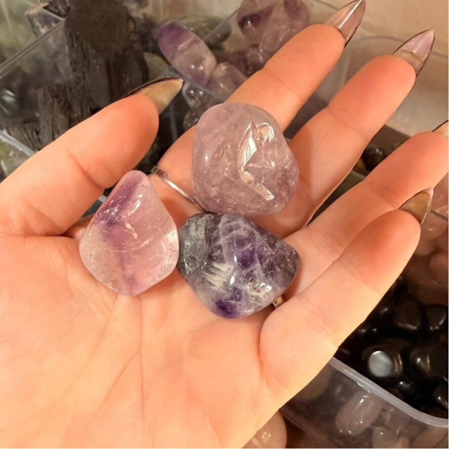 Amatista · Pulida y en Bruto