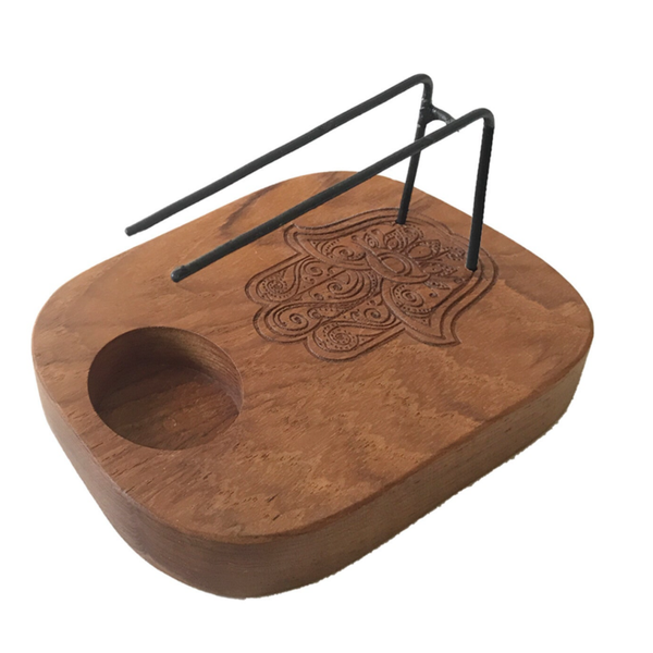 Quemador de Palo Santo con Símbolo de la Hamsa