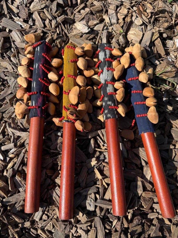 Sonajeros de Semillas – Pareja de Instrumentos Chamánicos para Limpiezas Energéticas