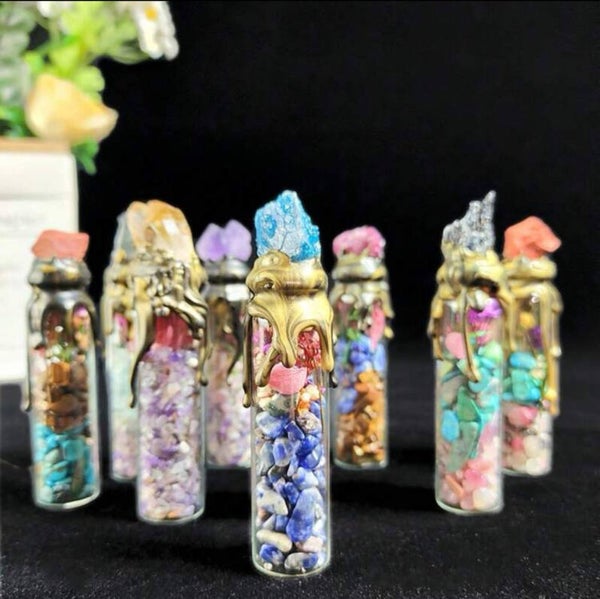 Amuletos minerales y plantas