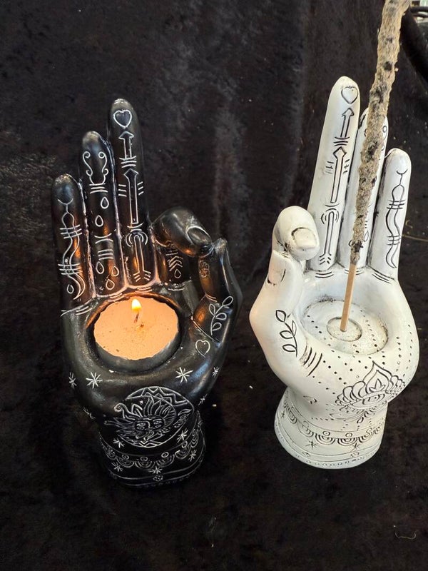 🖤🤍 Pack de Manos para Incienso y Velas de Té 🖤🤍✨