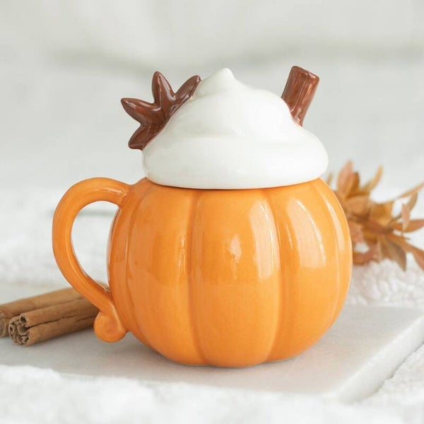 Taza Calabaza con Tapa de Nata