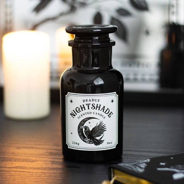 Vela de Belladona con Cuervo Místico