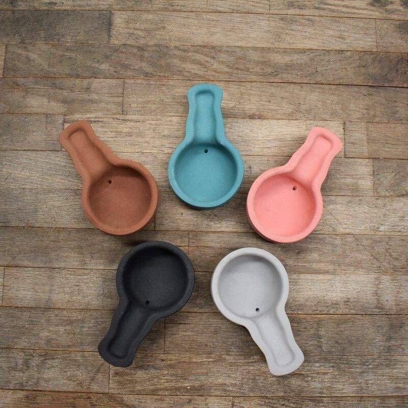 Cazuelita de Ceramica Redonda Pequeña Colores Baja