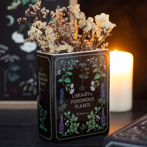 Jarrón Libro – Biblioteca de Plantas Venenosas