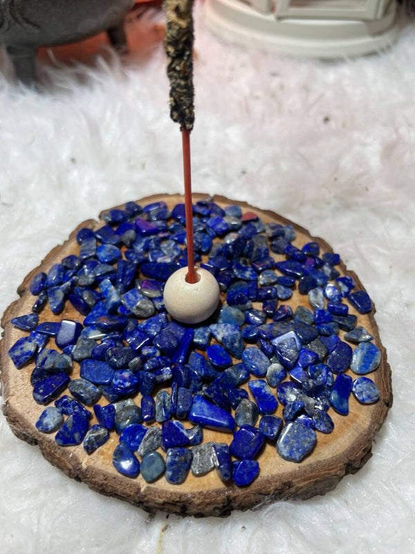 Porta Incienso Artesano con Lapislázuli