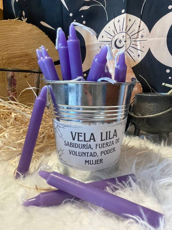 Vela Lila para Rituales y Hechizos