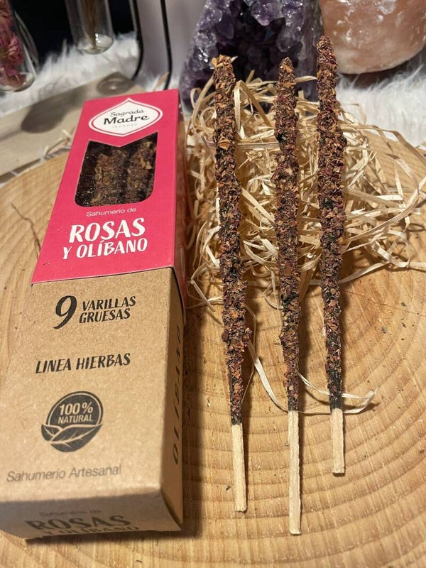 Incienso de Rosas y Olíbano - Caja 9 varillas