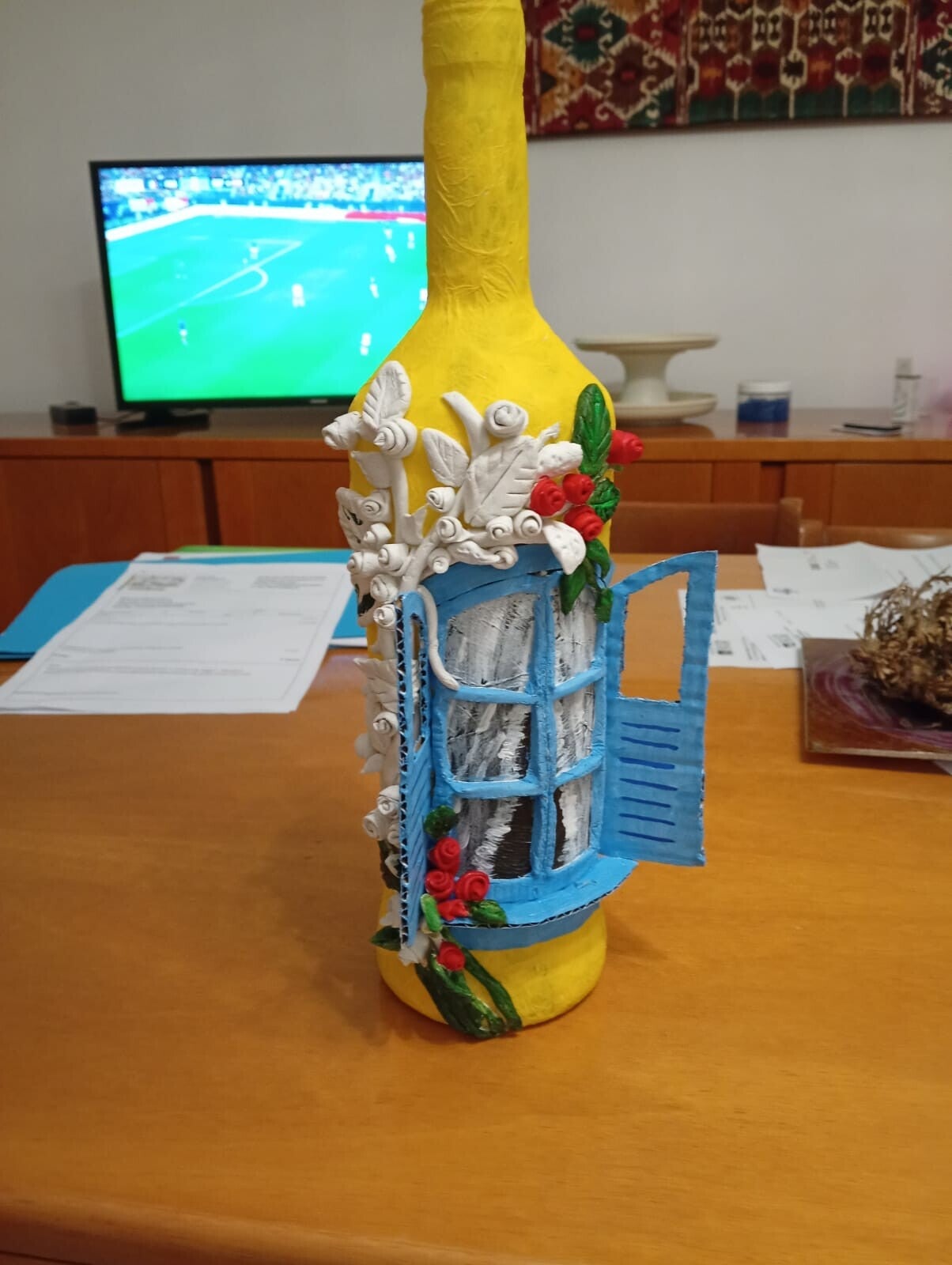 BOTTIGLIA DECORATA STILE PROVENZALE