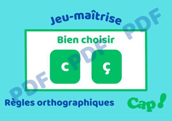 "c" ou "ç" ? - PDF à télécharger et à imprimer