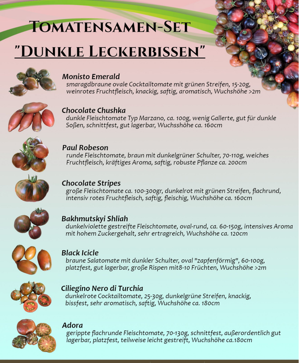 Sortenset "Dunkle Leckerbissen"