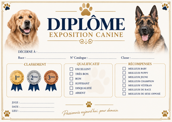 Diplôme exposition canine