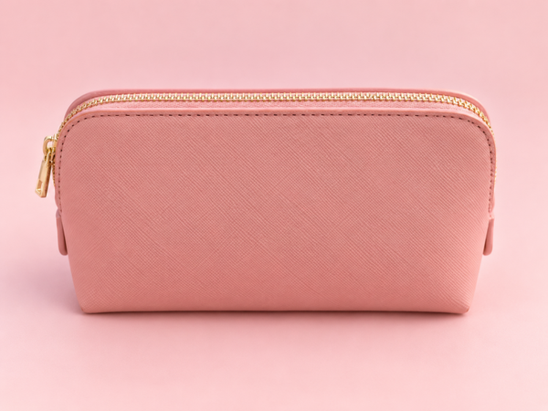 Pochette cuir rose