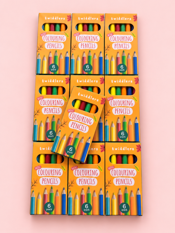 Lot de 10 mini boites de crayons de couleur