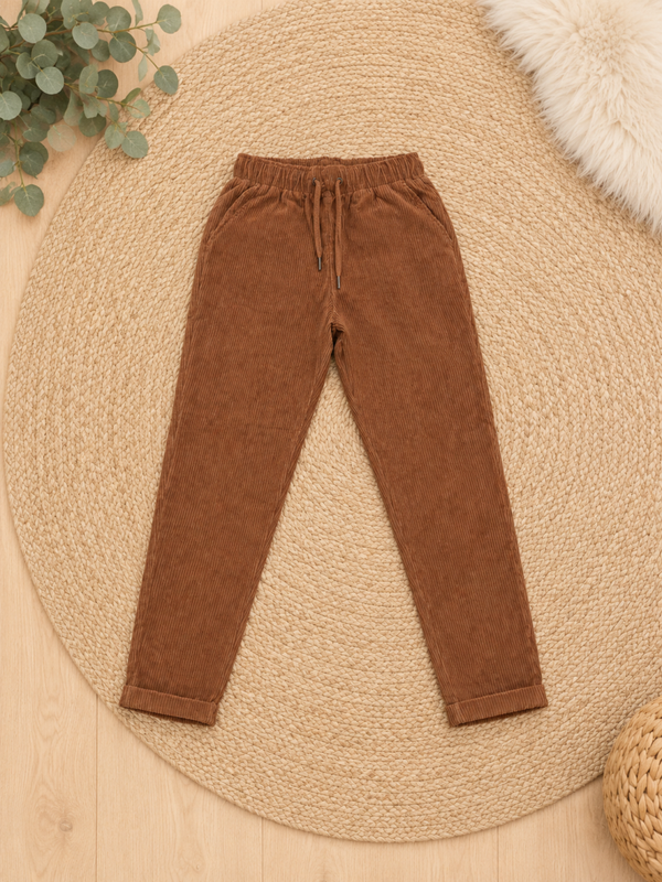 Pantalon en velours cotelé