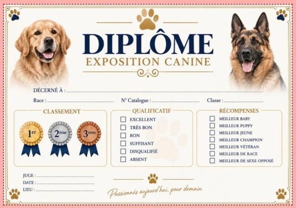 Diplôme exposition canine