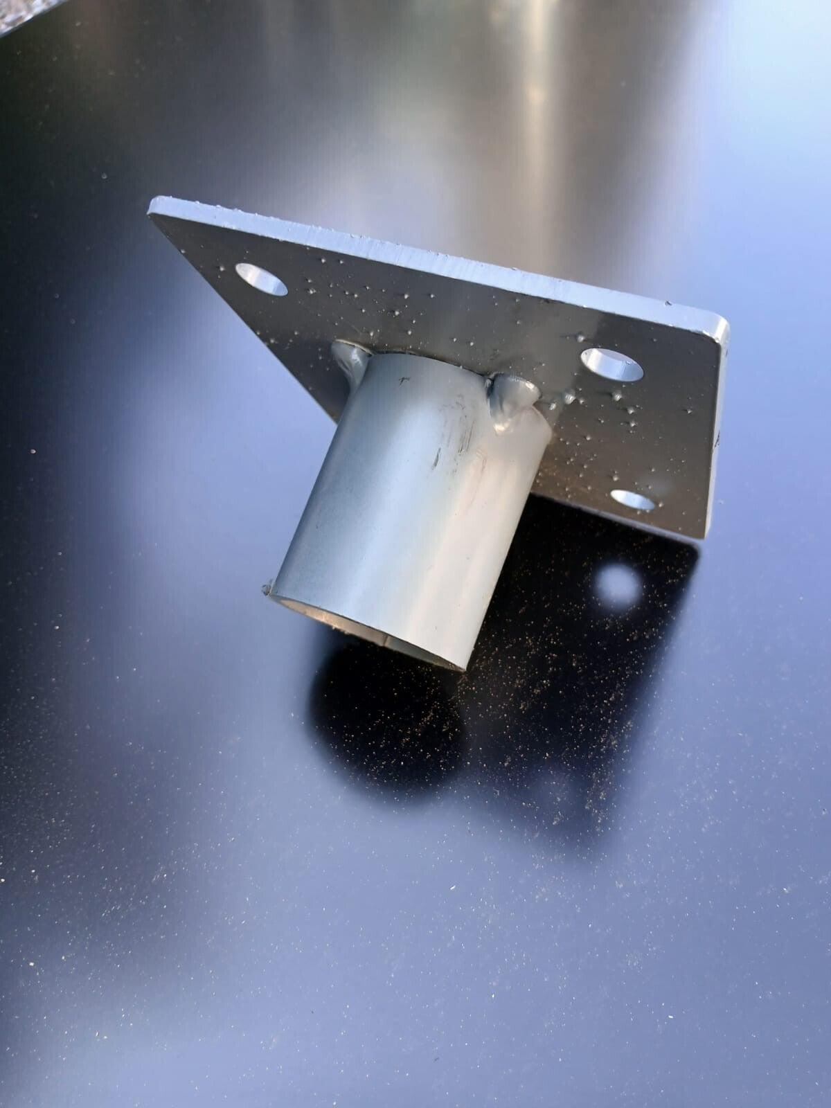 Platine funéraire fixe PL 120/120 mm livraison incluse
