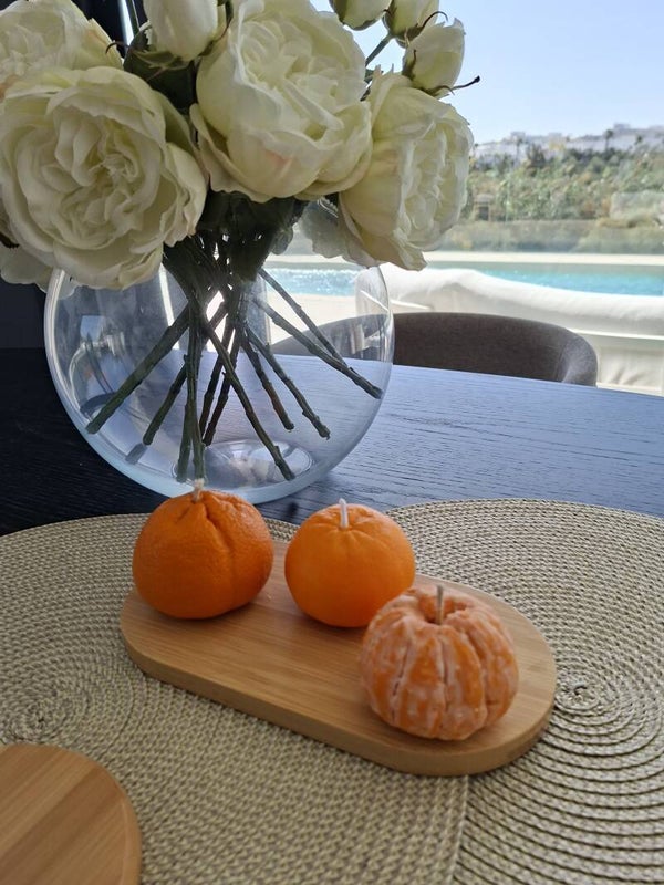 Kit 2 Velas Mandarina y 1 Vela Mandarina Pelada