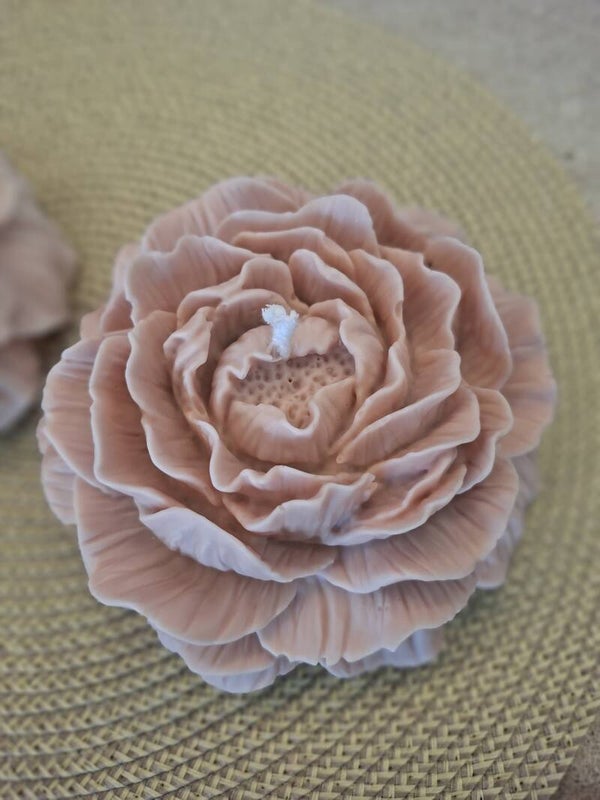 Vela Peonia XXL, Beige,crema, Aroma la Vie Est Belle
