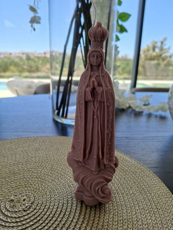 Vela Virgen de Fátima, (modelo con corona)