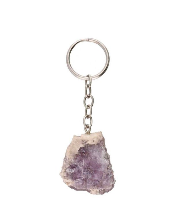 Llavero de Mica Lepidolita en Bruto