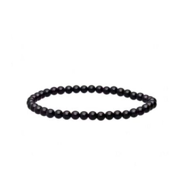Pulsera de Turmalina Negra 4mm