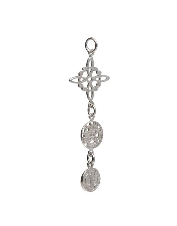 Colgante Triple Protección Pequeño en Plata de Ley 925