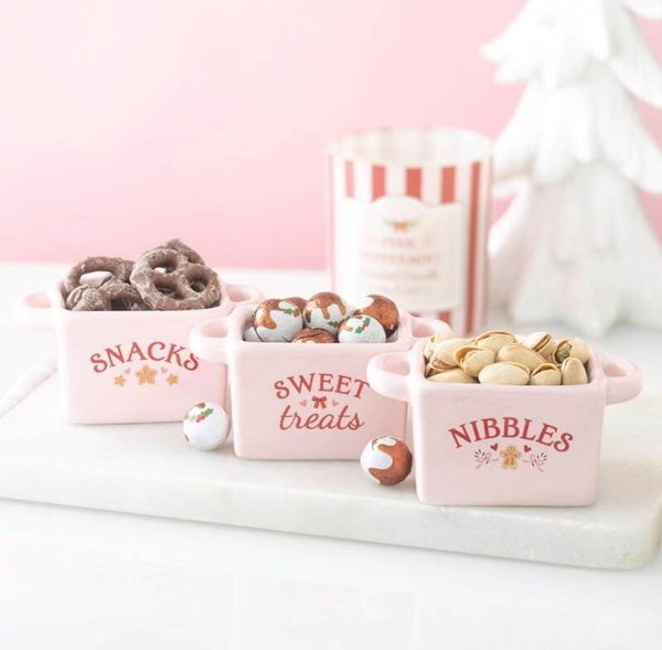 JUEGO DE 3 CUENCOS PARA APERITIVOS DE SUGARPLUM BAKERY