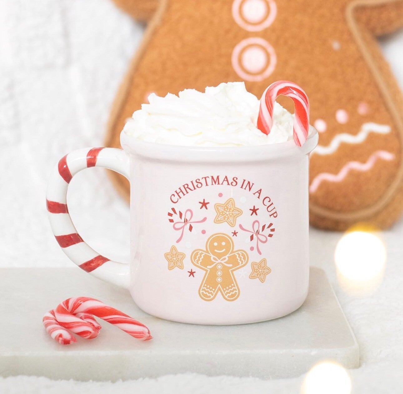 TAZA «NAVIDAD ROSA EN UNA TAZA»