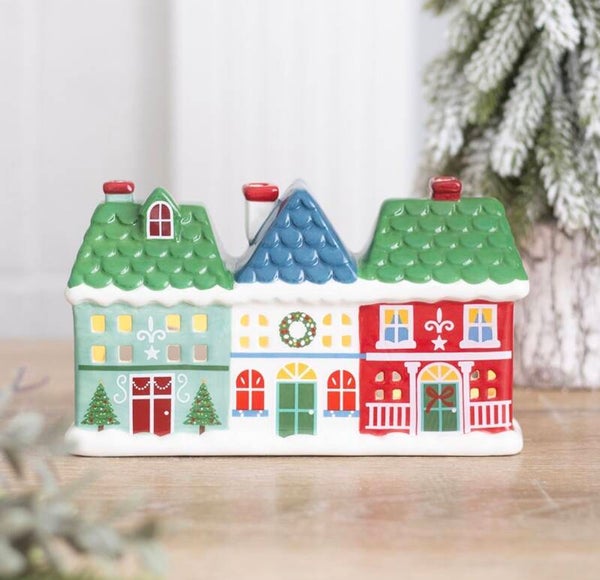 PORTAVELAS E INCIENSO CON MOTIVOS NAVIDEÑOS PARA LA CALLE