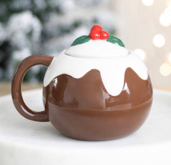 TAZA CON FORMA DE PUDÍN DE NAVIDAD  Código