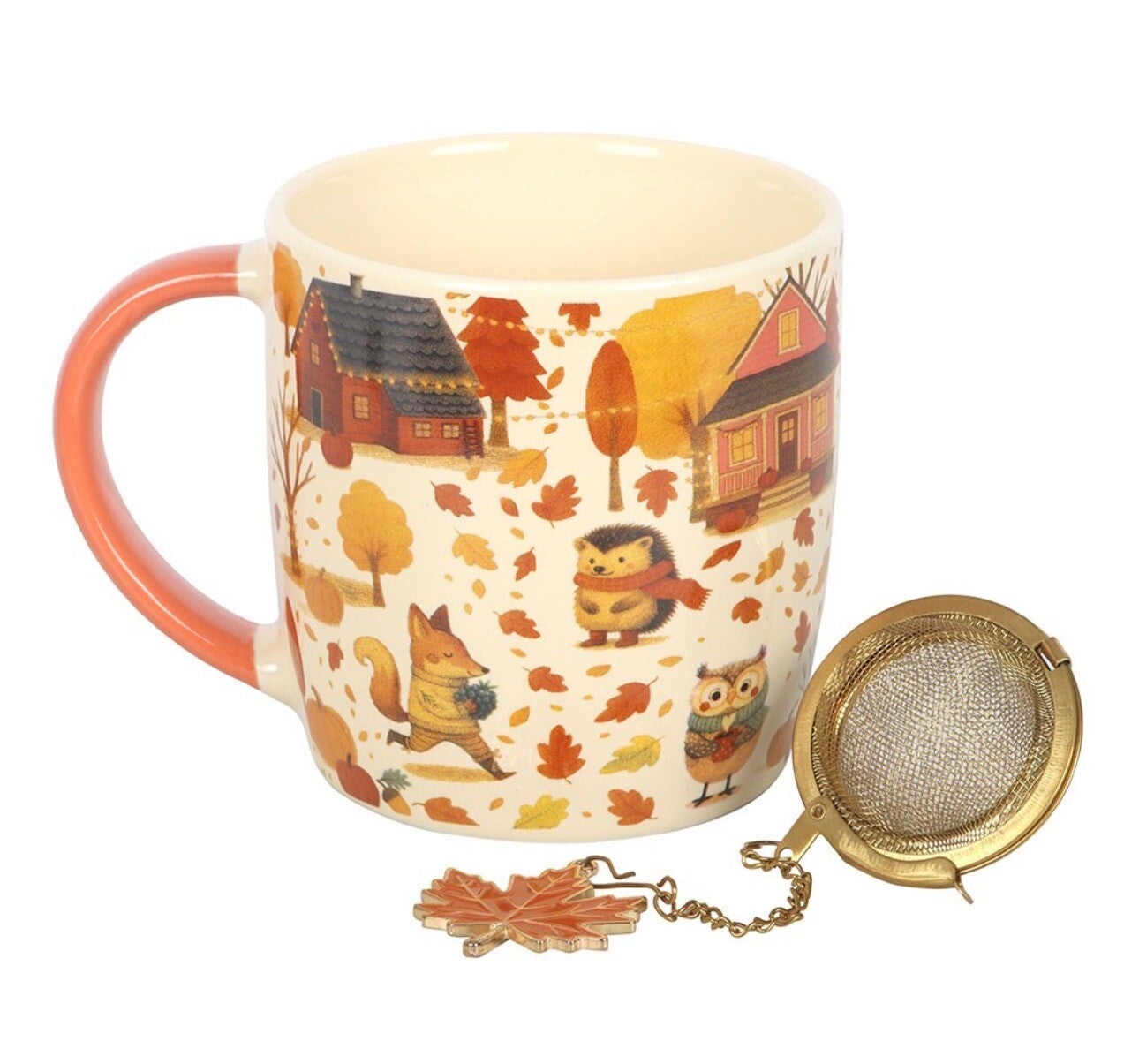 JUEGO DE TAZA Y COLADOR DE TÉ «CREATURE COMFORTS»